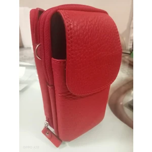 Paketle Center El Çantası   Deri Telefon Cüzdan ve Kredi Kartı Bölmeli