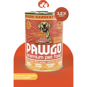 PAWGO Lamb Legacy | Kuzulu | 400g X 12 | Parça Etli | Köpek Yaş Mama