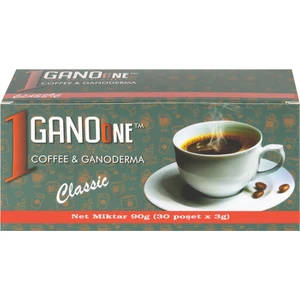 1 Kutu Ganoone Classic, Ganoderma Reishi Mantarı Özütlü Kahve Karışımı - (30 Poşet x 3g)