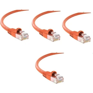Cat6 Turuncu 1 Metre RJ45 Lan Kablosu Uçları Hazır Takılı Bilgisayar Modem Internet Ethernet Kablosu