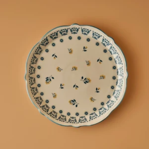 Bella Maison Mabel Stoneware Sunum Tabağı Mavi (32 cm)