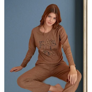 Interlok Kumaş Uzun Kollu Mevsimlik  Kadın Pijama Takımı