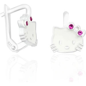 Silvera Telkari Kedi Gümüş Küpe Klipsli Model Gümüş Çocuk Küpe 925 Ayar ST106