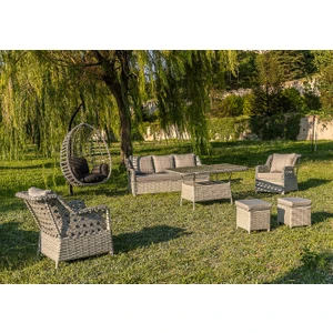 Lupa Eslem Rattan Bahçe Mobi̇lyasi 3+1+1 Puf ve Salincak Dahi̇l" Masali Garanti̇li̇