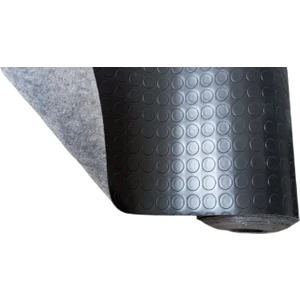 Siyah Keçeli Paralı Muşamba Oto Zemin Taban Döşemesi Para Desenli Muşamba Kalın Asansör Muşamba