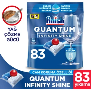 Quantum Infinity Shine 83 Kapsül Bulaşık Makinesi Deterjanı Tableti