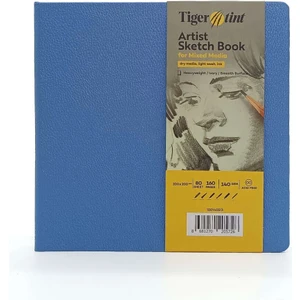 Sert Kapak Eskiz Çizim Defteri 140 Gr. 20X20 Cm. 80 Yaprak Gökyüzü Mavi