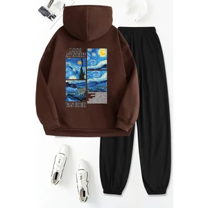 Van Gogh Sırt Baskılı Unisex Eşofman Takımı