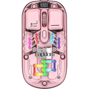 KM16 1600 Dpı Sessiz Transparan Yapılı Rgb Kablosuz Ofis Mouse