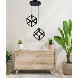 Yıldız Home Küp 2.li Rustik Siyah Avize