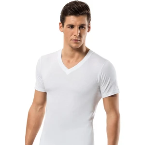 Erdem Beyaz Penye V Yaka T-Shirt 1167