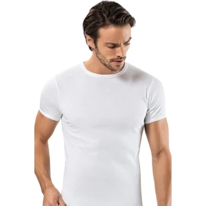 Erdem Beyaz Ribana Kapalı Yaka T-Shirt 1197