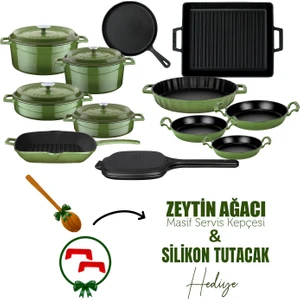 Döküm 12x Trendy Serisi 17 Parça Tencere & Tava Seti