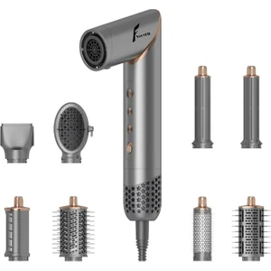 Veryfit 8 In 1 Hava Üflemeli Saç Düzleştirici Şekillendirici Compact Saç Kurutma Fön Makinesi Airwrap