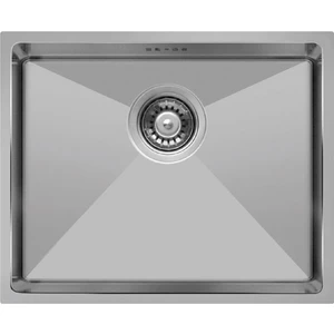 40×60 cm Tek Gözlü Damlalıksız 1 mm Polisajlı Tezgah Altı Paslanmaz Çelik Eviye