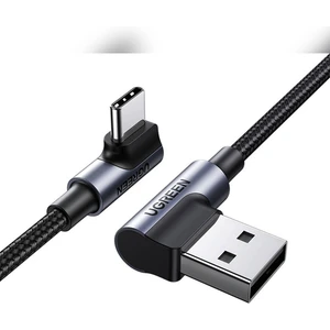 Usb-C To Usb-A 3A Qc 90 Derece Hızlı Şarj Kablosu, 3 Metre, Uzay Grisi - 70875