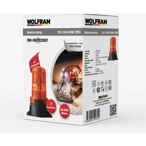 LED Tepe Döner Ikaz Lambası 7 Fonksiyon 12V/24V E-Belgeli 40W