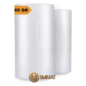 Balonlu 50 cm x 10 Metre Kalın Havalı Naylon Üç Katlı Balonlu 65 gr Pat Pat