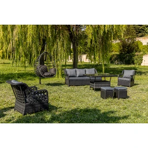 Lupa Eslem Rattan Bahçe Mobi̇lyasi 3+1+1 Puf ve Salincak Dahi̇l Masali Garanti̇li̇
