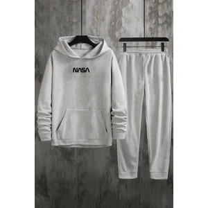 Uygun Tarz Unisex Nasa Baskılı Eşofman Takımı