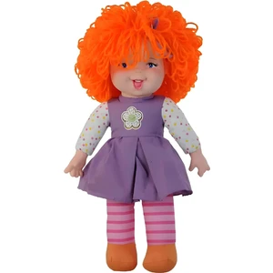 Lahana Saçlı Gökkuşağı Bebek,dolgu Bebek 45 cm Turuncu