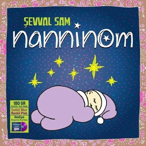 Şevval Sam Nanninom Plak (Solid Mor Renk Plak) Hediye Boyama Kartları