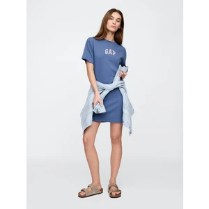 Kadın Mavi Gap Logo Relaxed  T-Shirt Elbise
