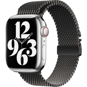 Apple Watch 10/11 42mm-38/40/41mm Kordon Titanyum Kelebek Klipsli Milano Loop 121 2/3/4/5/6/se/7/8/9