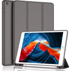 Apple iPad 5. Nesil 9.7 Inc (2017) Kalemlikli Uyku Modlu Yatay Standlı Stromix Smart Kılıf A1822