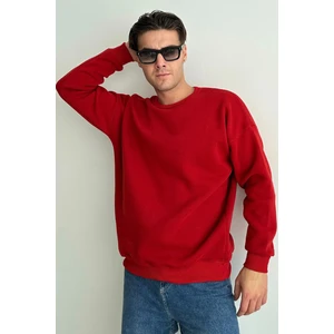 Erkek Bisiklet Yaka Oversize Sweatshirt