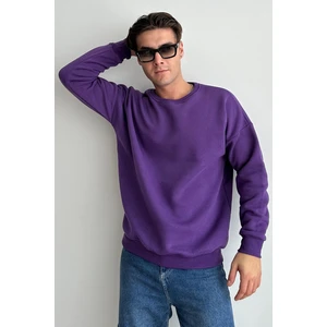 Erkek Bisiklet Yaka Oversize Sweatshirt