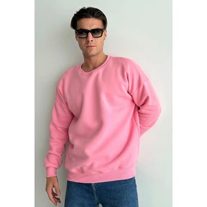 Erkek Bisiklet Yaka Oversize Sweatshirt