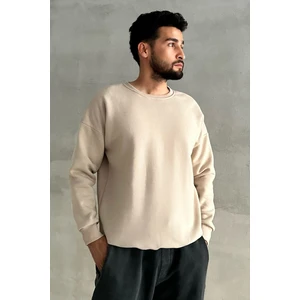 Erkek Bisiklet Yaka Oversize Sweatshirt