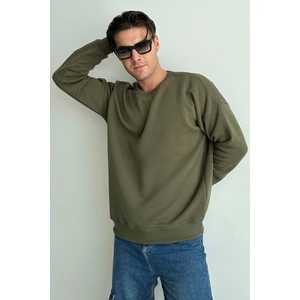 Erkek Bisiklet Yaka Oversize Sweatshirt