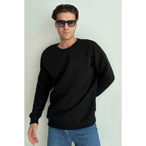 Erkek Bisiklet Yaka Oversize Sweatshirt