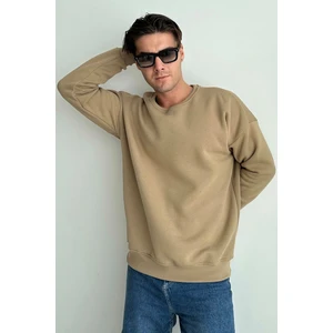 Erkek Bisiklet Yaka Oversize Sweatshirt