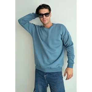 Erkek Bisiklet Yaka Oversize Sweatshirt