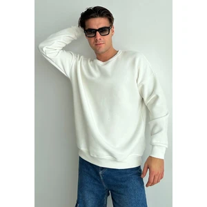 Erkek Bisiklet Yaka Oversize Sweatshirt