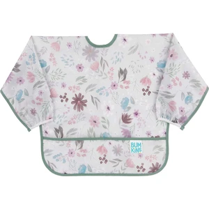 Su Geçirmez Mama Önlüğü Floral Desenli 6-24 Ay Kullanımına Uygun Hafif ve Silinebilir