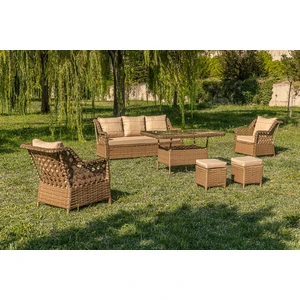 Oscar Rattan Bahçe Mobi̇lyasi 3+1+1 Masali Garanti̇li̇