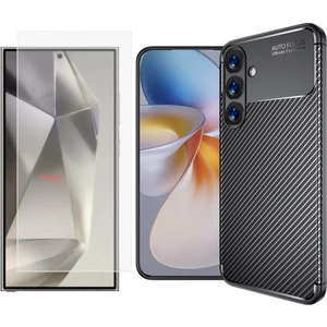 Samsung Galaxy S25 Plus Kılıf Zore Negro Silikon Kapak + Nano Ekran Koruyucu