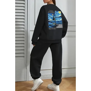 Van Gogh Sırt Baskılı Unisex Eşofman Takımı