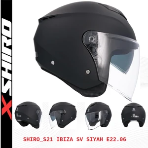Shıro Kask 100290 Ibıza M.c _m Siyah