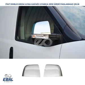 Ebal Oto Fiat Doblo Krom Ayna Kapağı 2 Prç. 2010-2022 P. Çelik