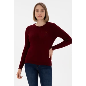 U.S. Polo Assn. Kadın Bordo Kazak /triko 50312922-VR014