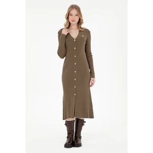 U.s. Polo Assn. Kadın Açık Haki Elbise (Triko) 50297100-VR183