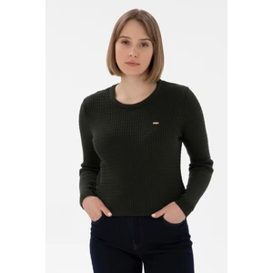 U.S. Polo Assn. Kadın Yeşil Kazak /triko 50312922-VR054
