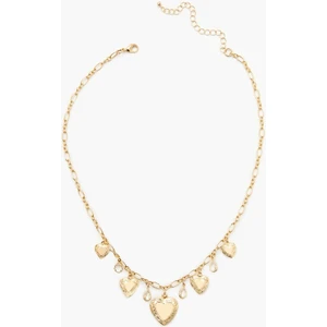 Kalp Madalyon Charm Kolye