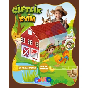 Çiftlik Evim Eğlenceli Oyun Evi Evcilik Oyun Çadırı Minik Kampçı Çadırı