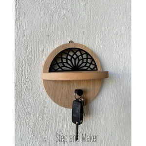 Step and Maker Ahşap Mdf Askı Özellikli Duvar Rafı